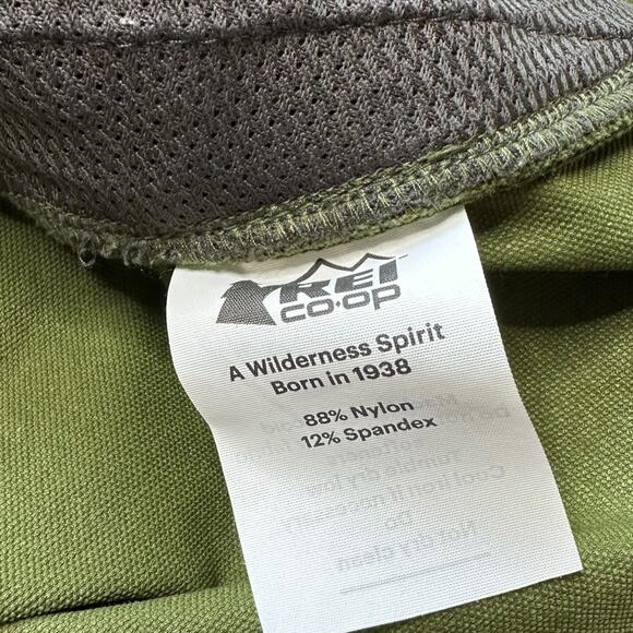 REI Women's Green Two Tone Trailmade Soft Shell Anorak Jacket Size Medium Hooded - Picture 7 of 9
